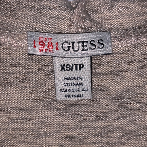 Guess Hooded Long Sleeve Top - Size xs - Picture 2 of 4